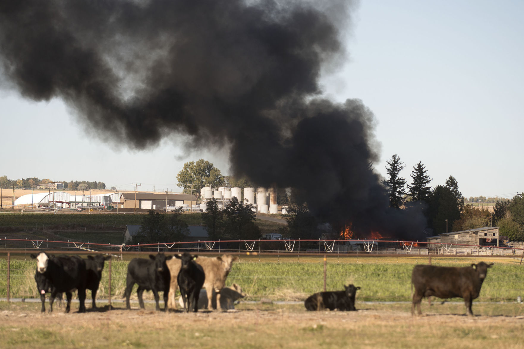 Structure fire in Jerome County